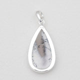 Dendritic Opal Silver Pendants