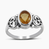 Blue Topaz Silver Rings