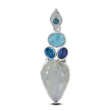 925 Silver Rainbow Moonstone Pendant