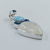 925 Silver Rainbow Moonstone Pendant