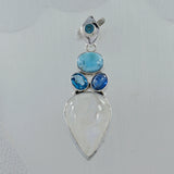 925 Silver Rainbow Moonstone Pendant