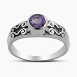 925 Sterling Silver Blue Topaz Rings