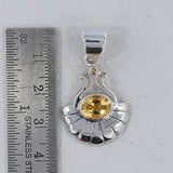 Citrine Pendant 925 Sterling Silver