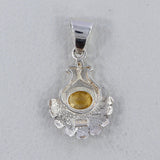 Citrine Pendant 925 Sterling Silver