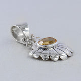 Citrine Pendant 925 Sterling Silver