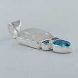 Rainbow Moonstone 925 Silver Pendant