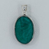 925 Sterling Silver Malachite Pendants