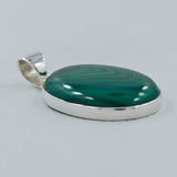 925 Sterling Silver Malachite Pendants