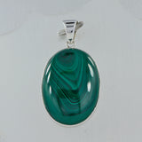925 Sterling Silver Malachite Pendants