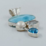 Larimar 925 Silver Pendant