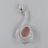 Natural Charoite 925 Silver Pendant