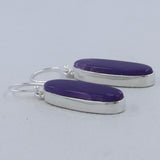 Charoite Silver Earrings