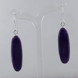 Charoite Silver Earrings