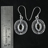 Tourmaline Tarakashi Silver Earrings