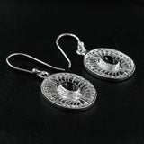 Tourmaline Tarakashi Silver Earrings