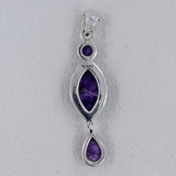 Charoite 925 Sterling Silver Pendant