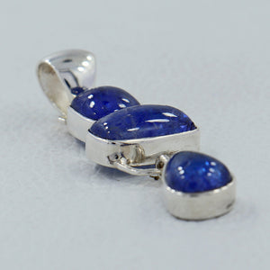 925 Sterling Silver Tanzanite Pendants