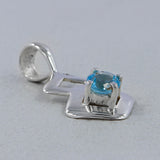 Blue Topaz Gemstone Pendant