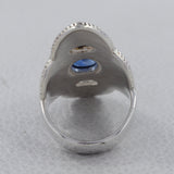 Rainbow Moonstone Silver Ring