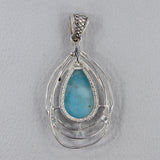 Pink Opal 925 Sterling Silver Pendant