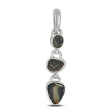 Natural Tourmaline Silver Pendant