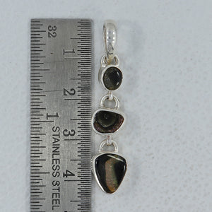 925 Silver Natural Tourmaline Pendants