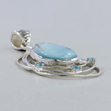 Pink Opal 925 Sterling Silver Pendant