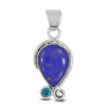 925 Silver Rainbow Moonstone Pendant