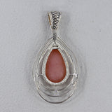 Pink Opal 925 Sterling Silver Pendant