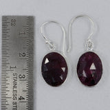 Multi Sapphire Silver Earrings