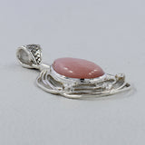 Pink Opal 925 Sterling Silver Pendant