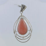 Pink Opal 925 Sterling Silver Pendant