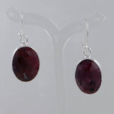 Multi Sapphire Silver Earrings