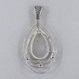 Pink Opal 925 Sterling Silver Pendant