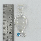 925 Silver Rainbow Moonstone Pendant