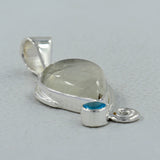 925 Silver Rainbow Moonstone Pendant