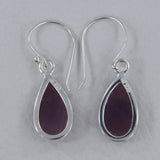 Multi Sapphire Silver Earrings