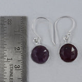 Multi Sapphire Silver Earrings