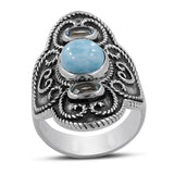 Rainbow Moonstone Silver Ring