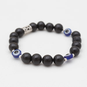 Evil Eye & Black Onyx Beads Bracelets