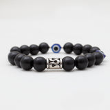 Evil Eye & Black Onyx Beads Bracelets