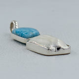 Larimar & Pearl 925 Silver Pendant