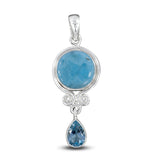 Rainbow Moonstone 925 Sterling Silver Pendant