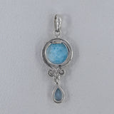 Rainbow Moonstone 925 Sterling Silver Pendant