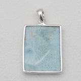 Larimar Silver Pendants