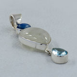 Rainbow Moonstone 925 Silver Pendant