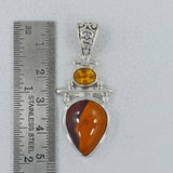 Rainbow Calsilica 925 Sterling Silver Pendant