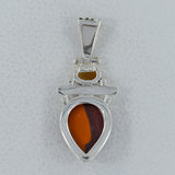 Rainbow Calsilica 925 Sterling Silver Pendant