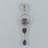 925 Sterling Silver Iolite Pendant