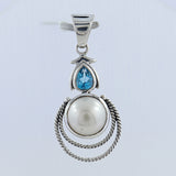 South Sea Pearl Silver Pendant